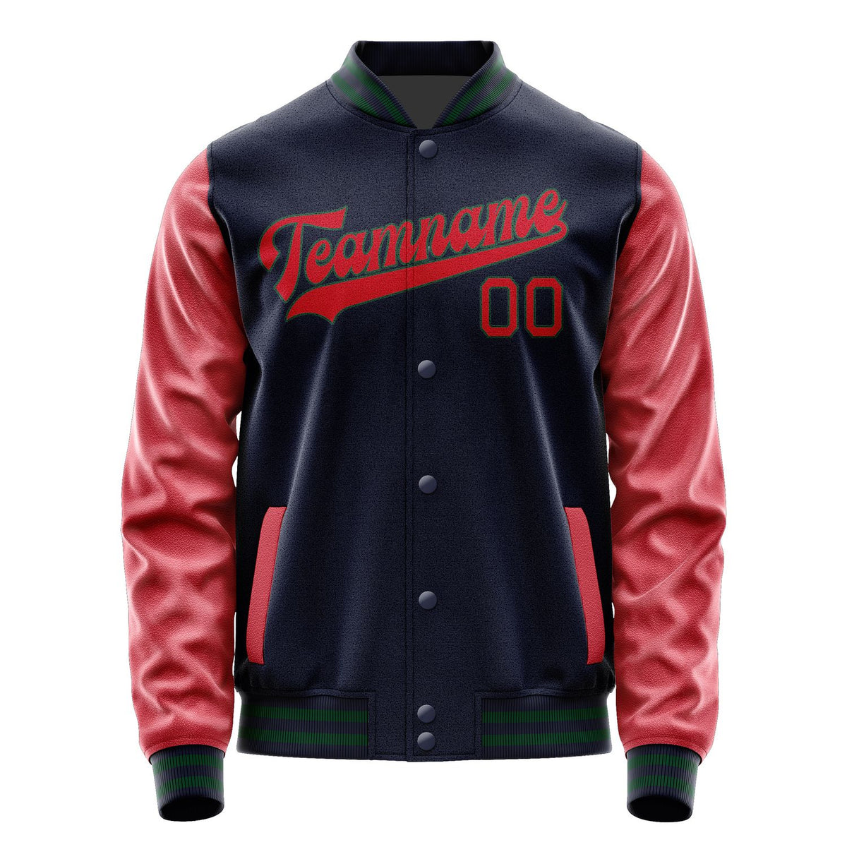 Custom Navy Red Jacket JA1111141105B30514