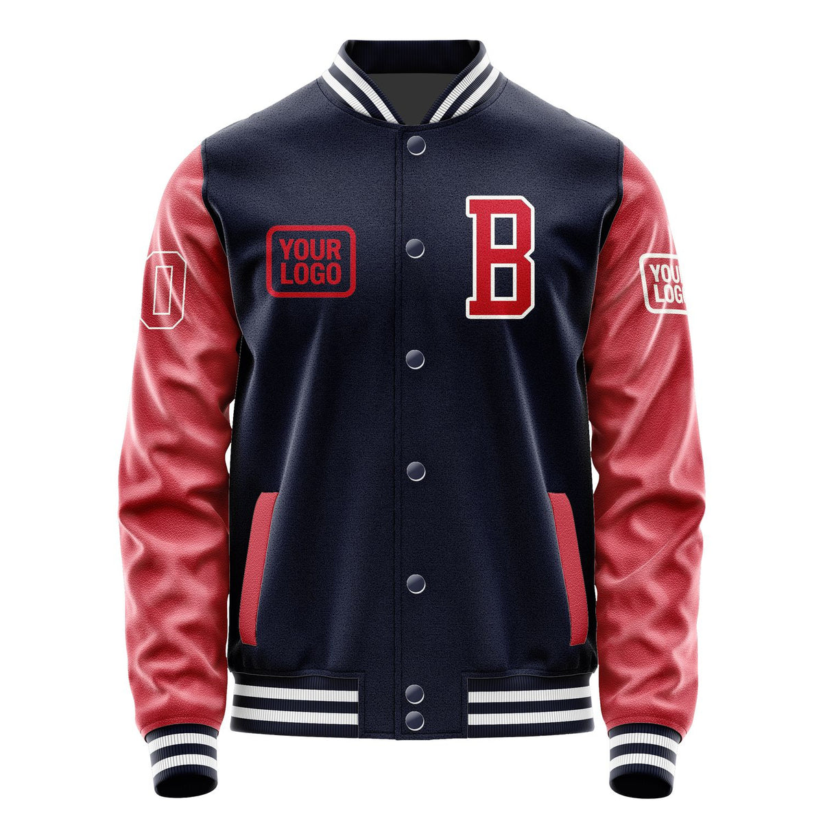 Custom Navy Red Jacket JA111114111818141418