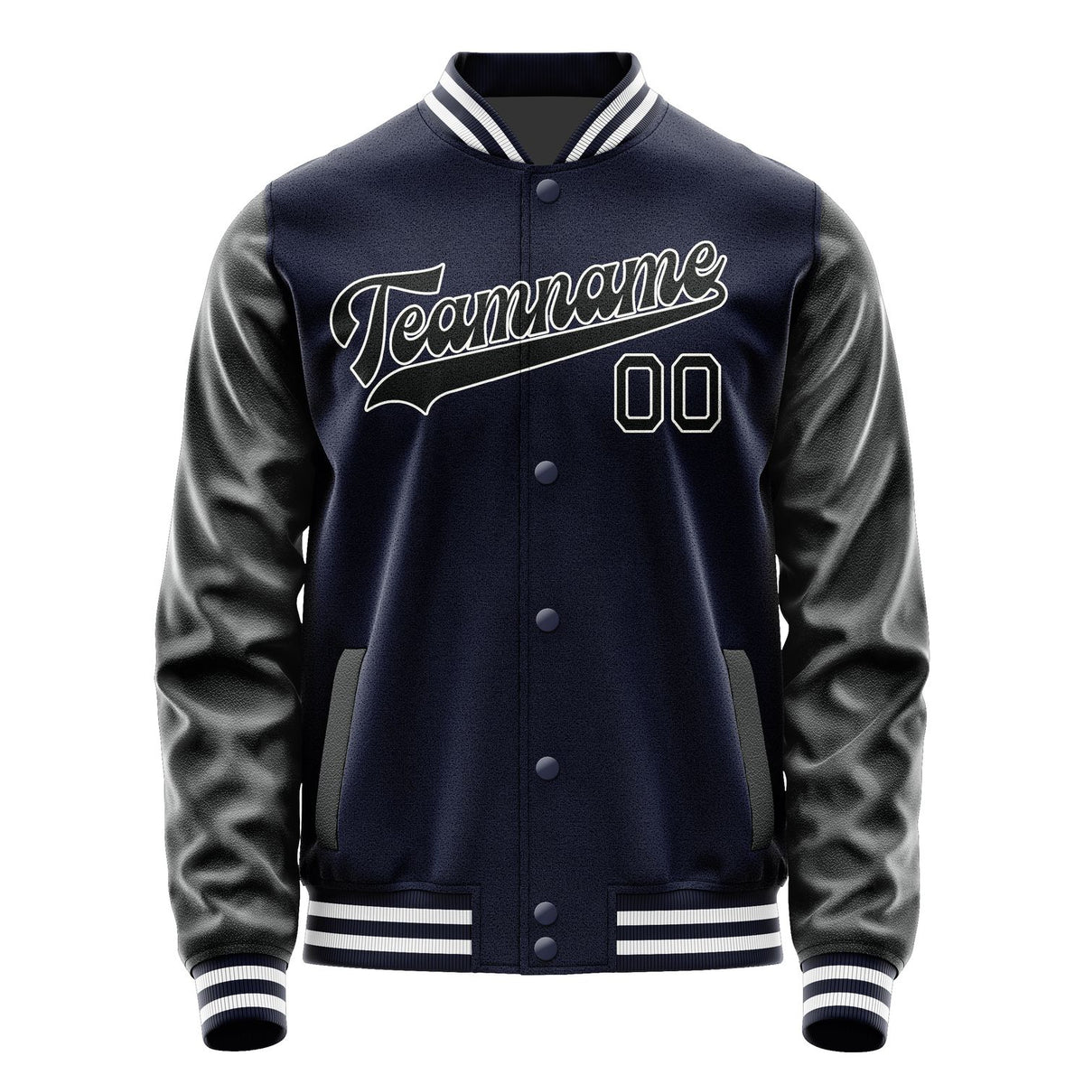 Custom Navy Black Jacket JA1111171118B31817