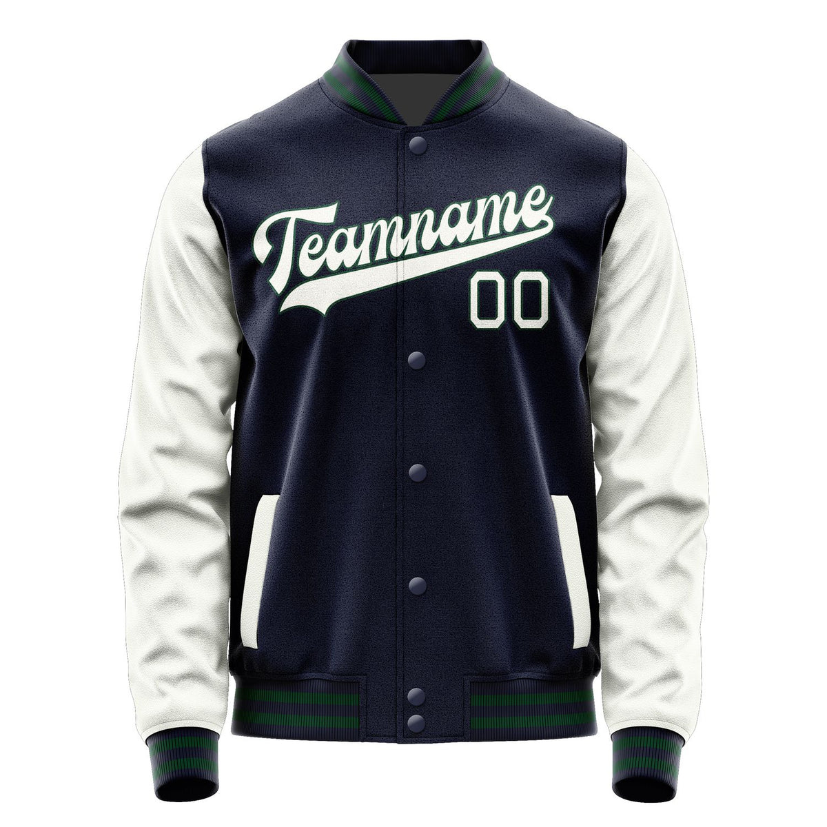 Custom Navy White Jacket JA1111181105B30518