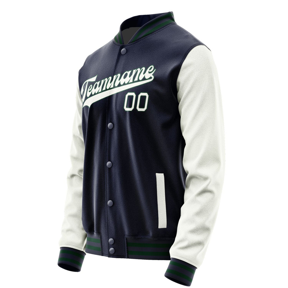 Custom Navy White Jacket JA1111181105B30518