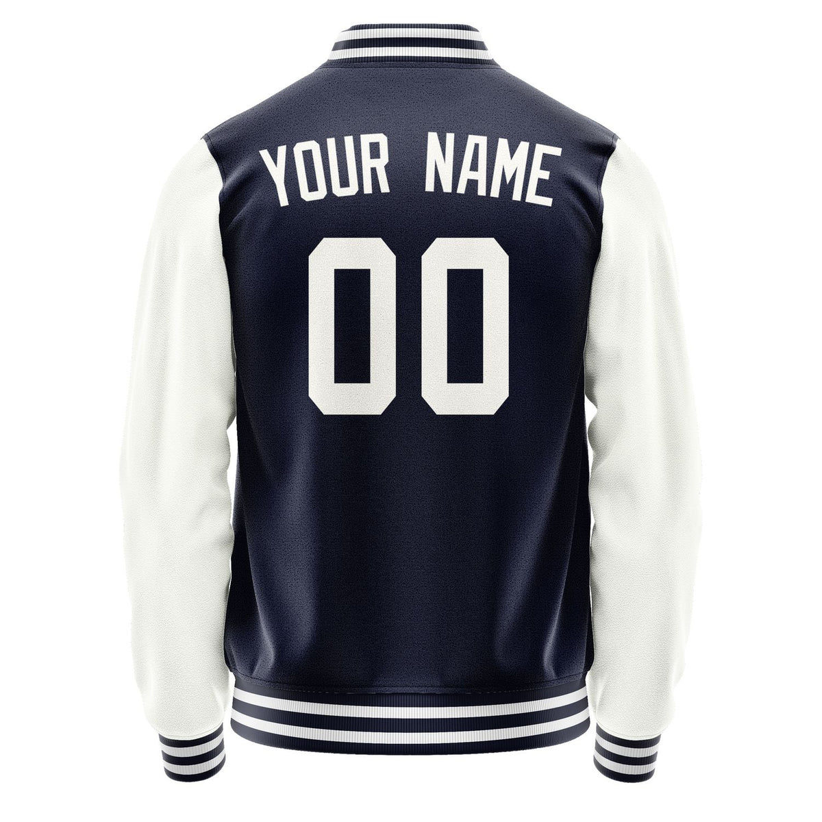 Custom Navy White Jacket JA1111181118B31818