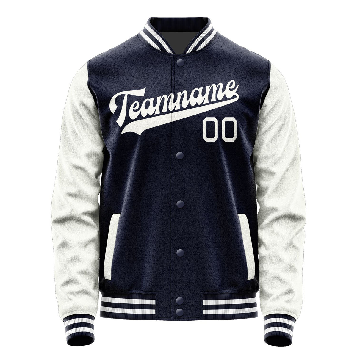 Custom Navy White Jacket JA1111181118B31818