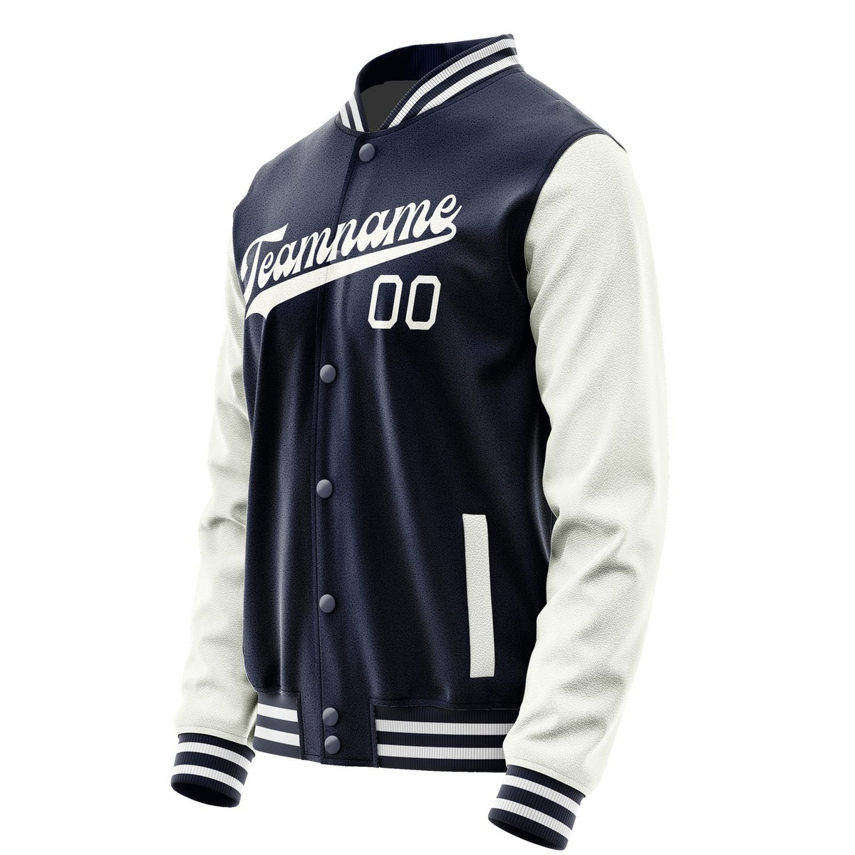 Custom Navy White Jacket JA1111181118B31818