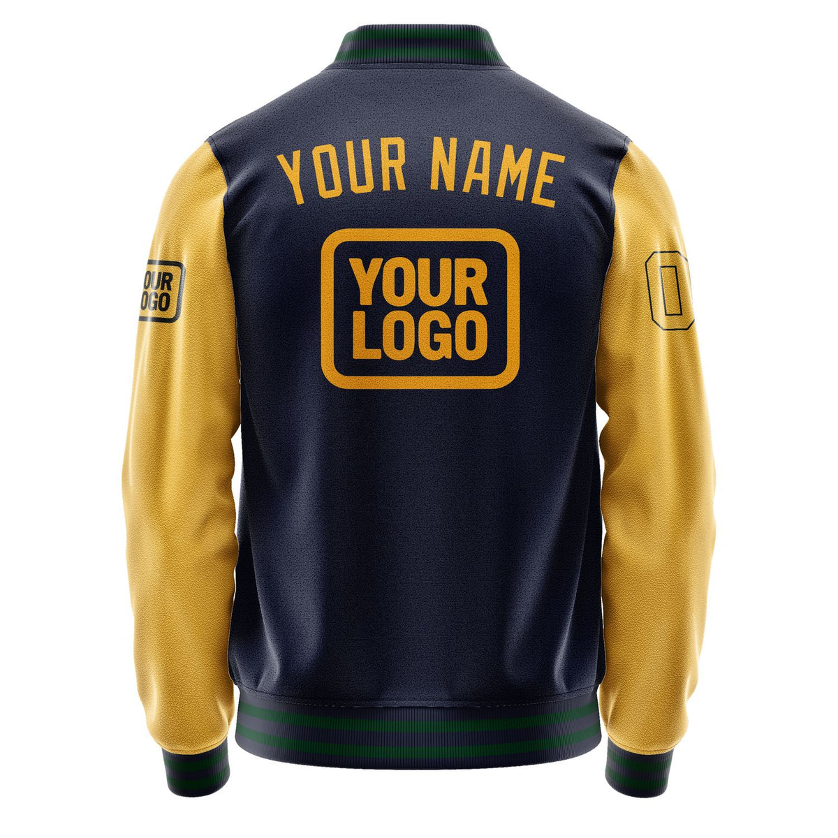 Custom Navy Yellow Jacket JA111119110517191917