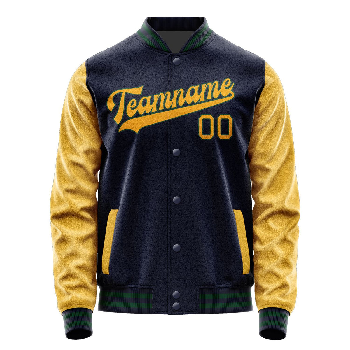 Custom Navy Yellow Jacket JA1111191105B30519