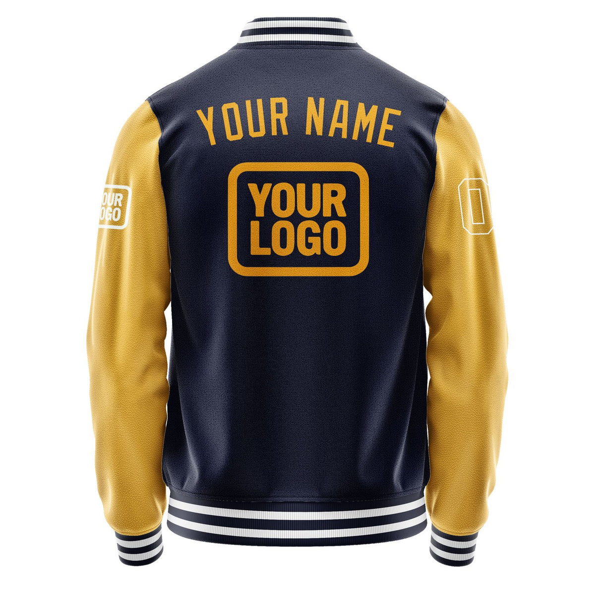 Custom Navy Yellow Jacket JA111119111818191918