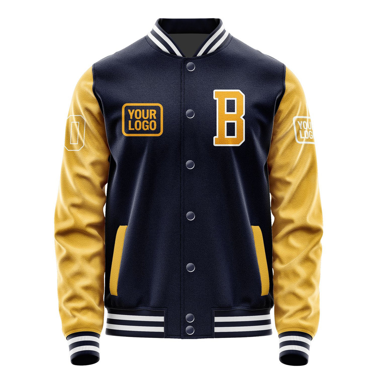 Custom Navy Yellow Jacket JA111119111818191918