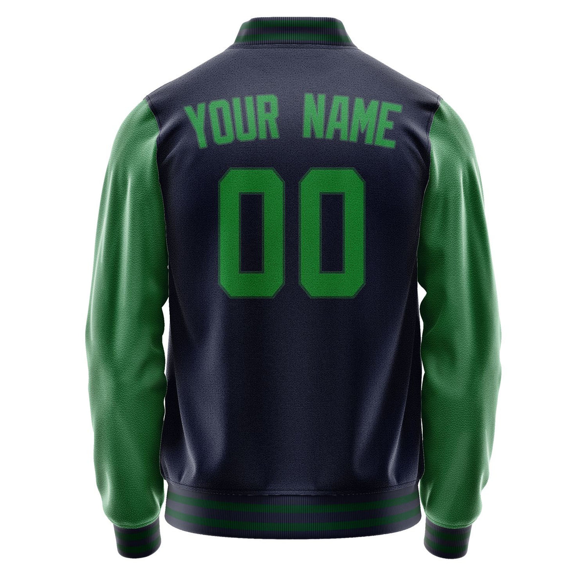 Custom Navy Emerald Green Jacket JA1111241105B30524