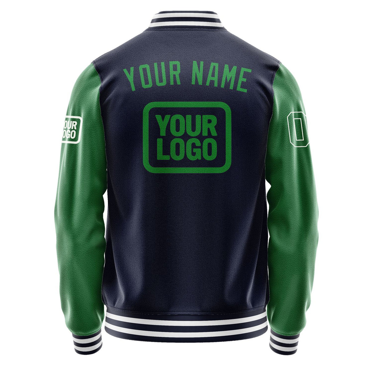 Custom Navy Emerald Green Jacket JA111124111818242418