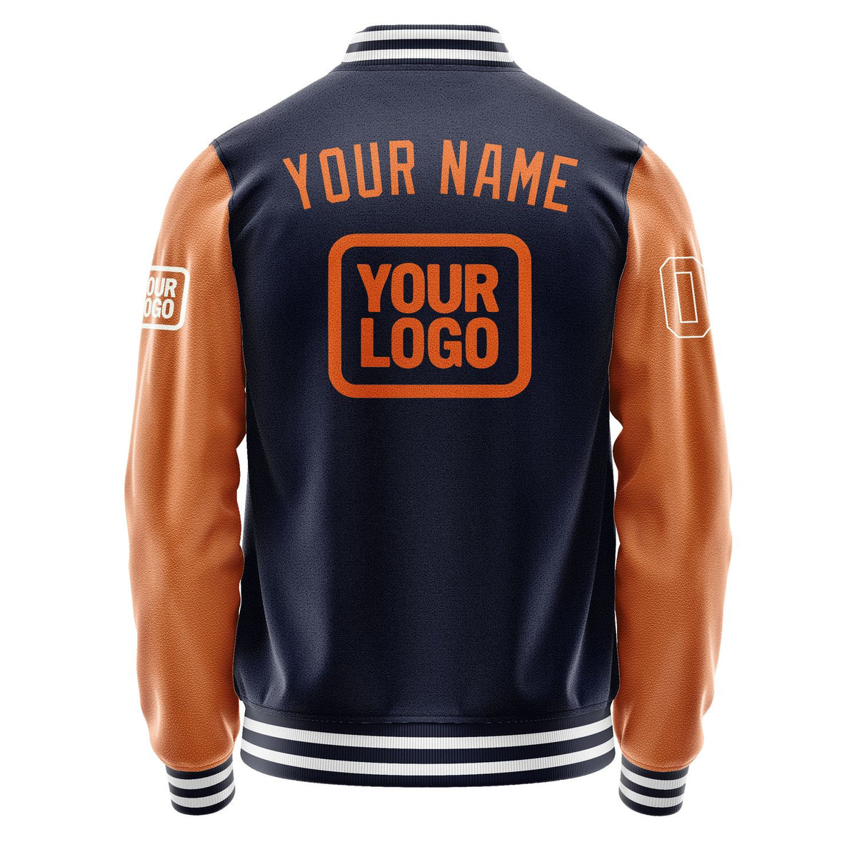 Custom Navy Orange Jacket JA111128111818282818