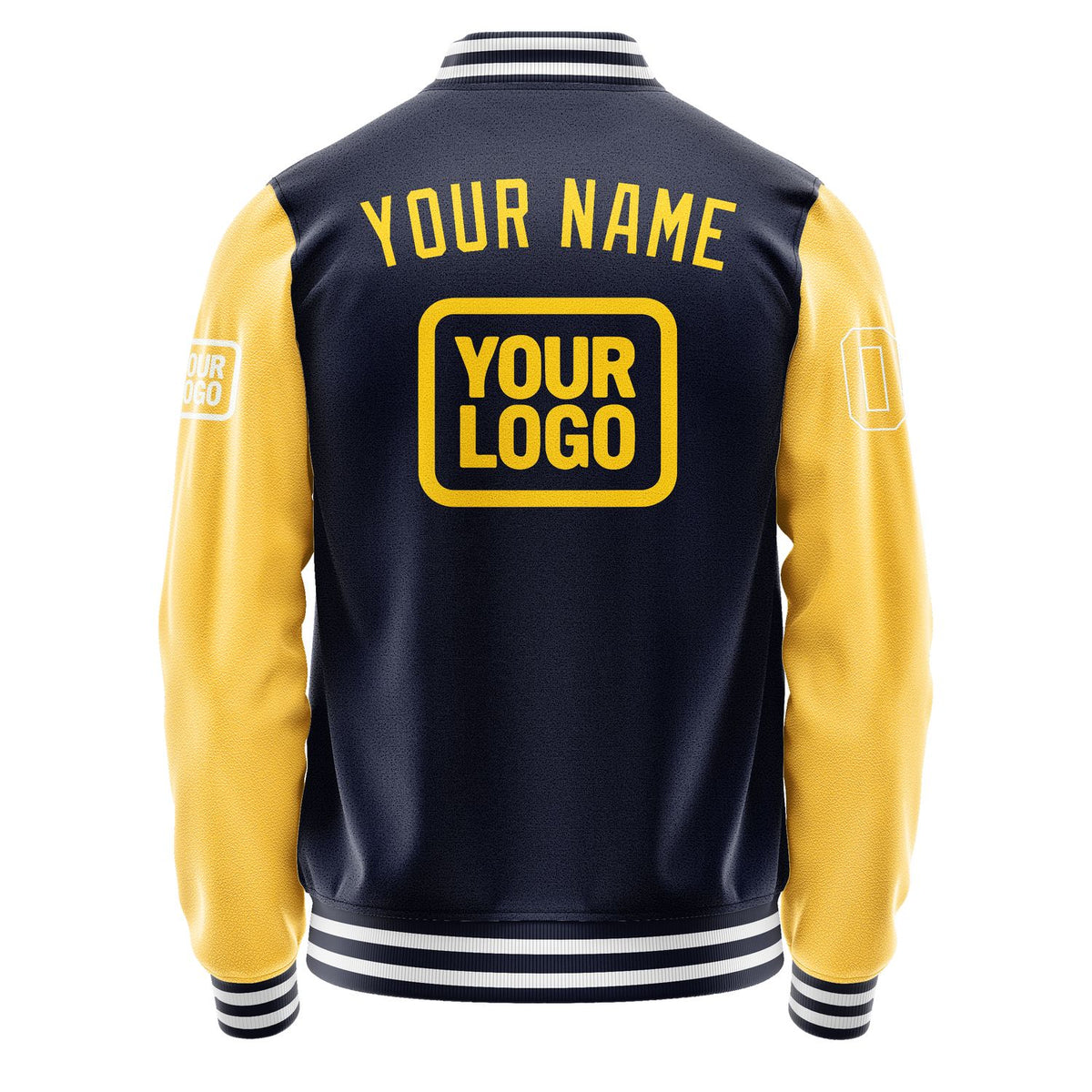 Custom Navy Gold Jacket JA111130111818303018