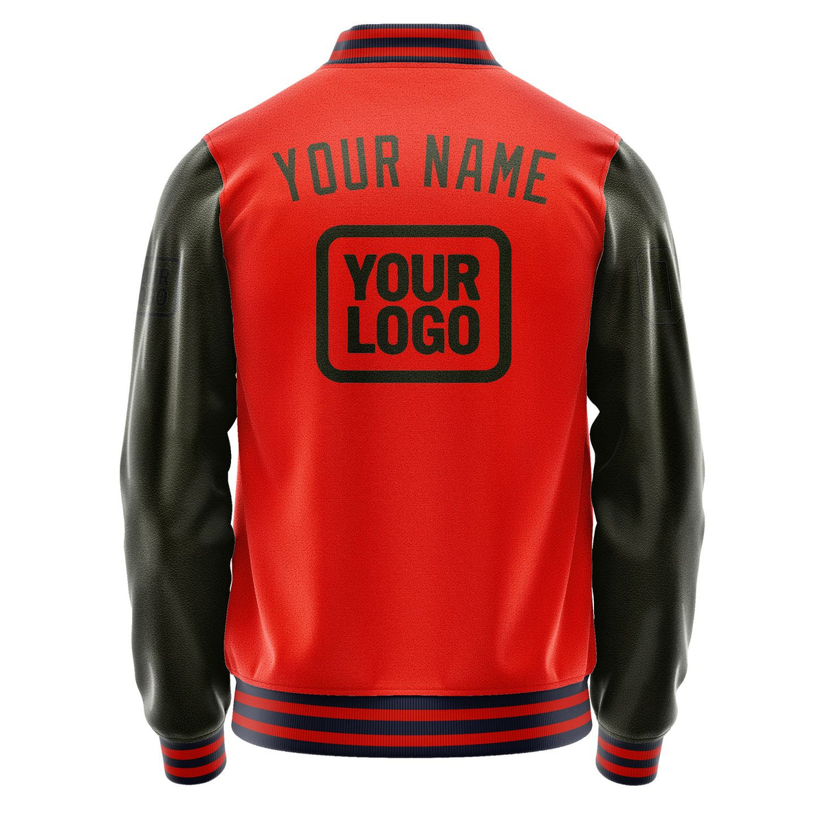 Custom Orange Red Olive Jacket JA121202111217020217