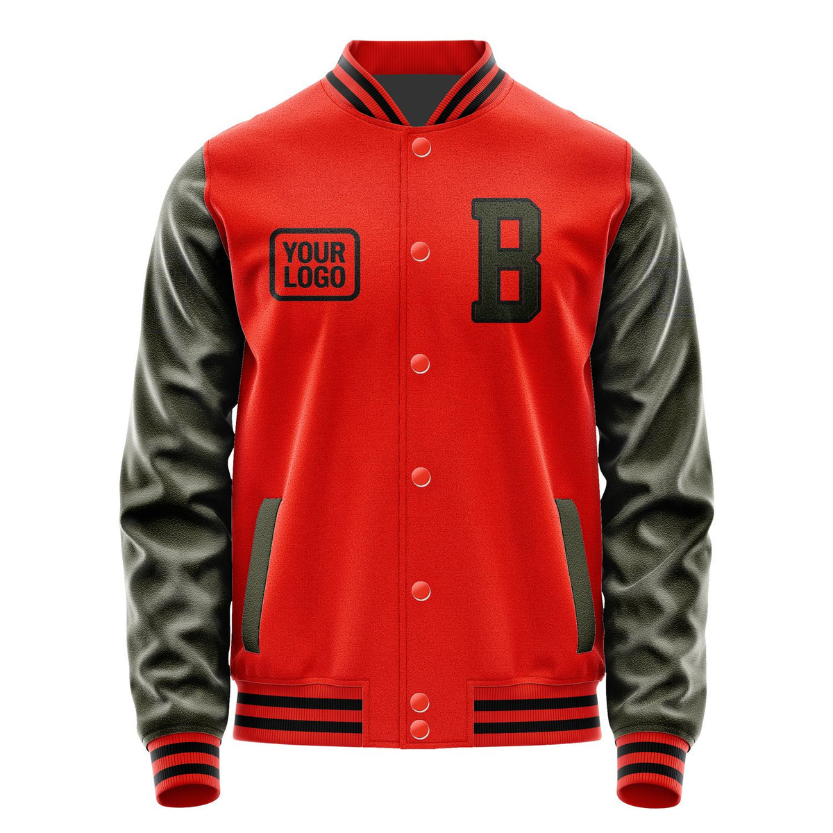 Custom Orange Red Olive Jacket JA121202121717020217