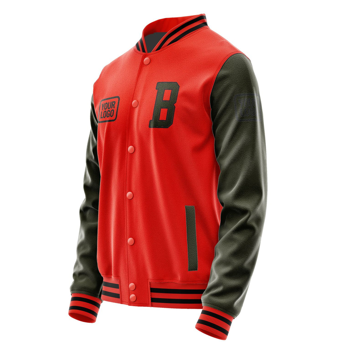 Custom Orange Red Olive Jacket JA121202121717020217