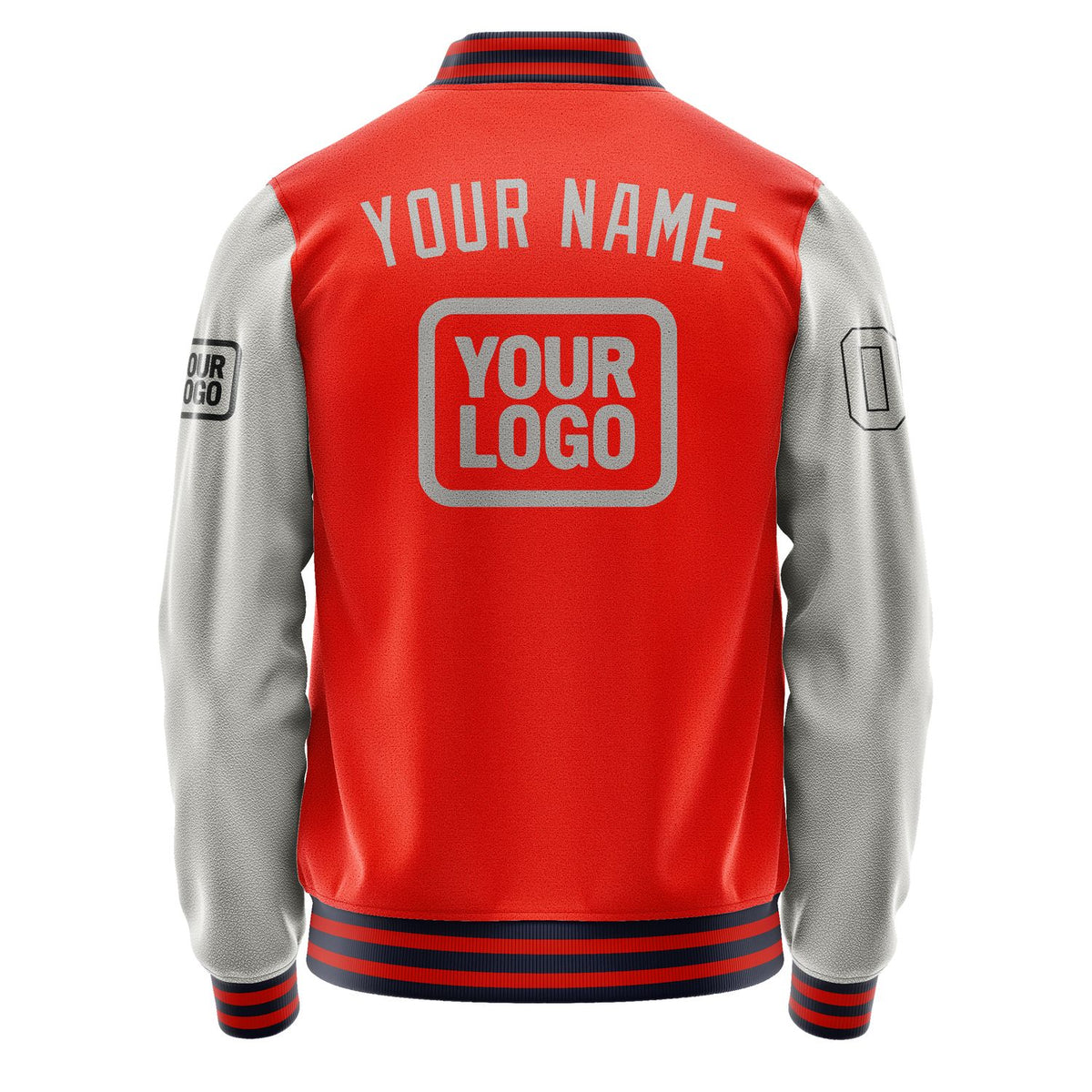 Custom Orange Red Gray Jacket JA121204111217040417