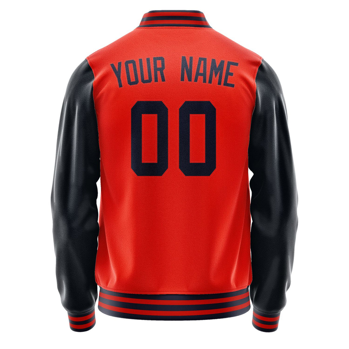 Custom Orange Red Navy Jacket JA1212111112B31211