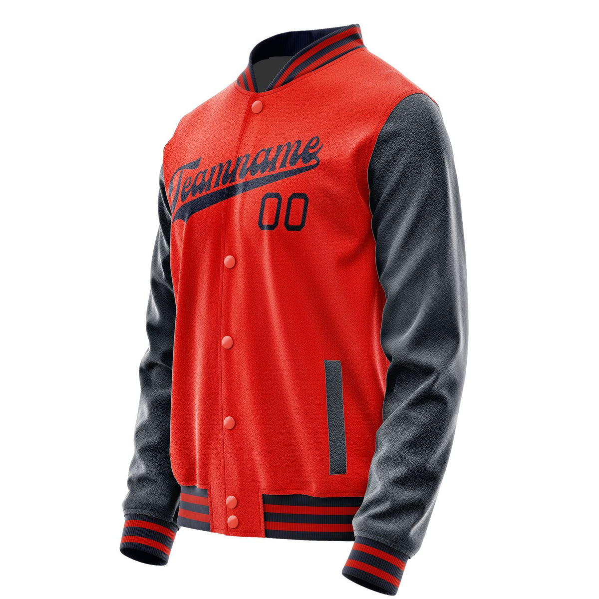 Custom Orange Red Navy Jacket JA1212111112B31211