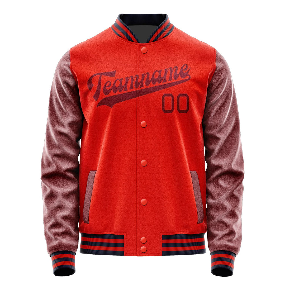 Custom Orange Red Crimson Red Jacket JA1212151112B31215