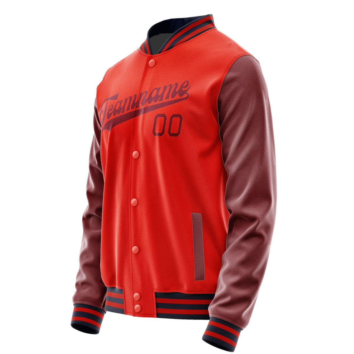 Custom Orange Red Crimson Red Jacket JA1212151112B31215