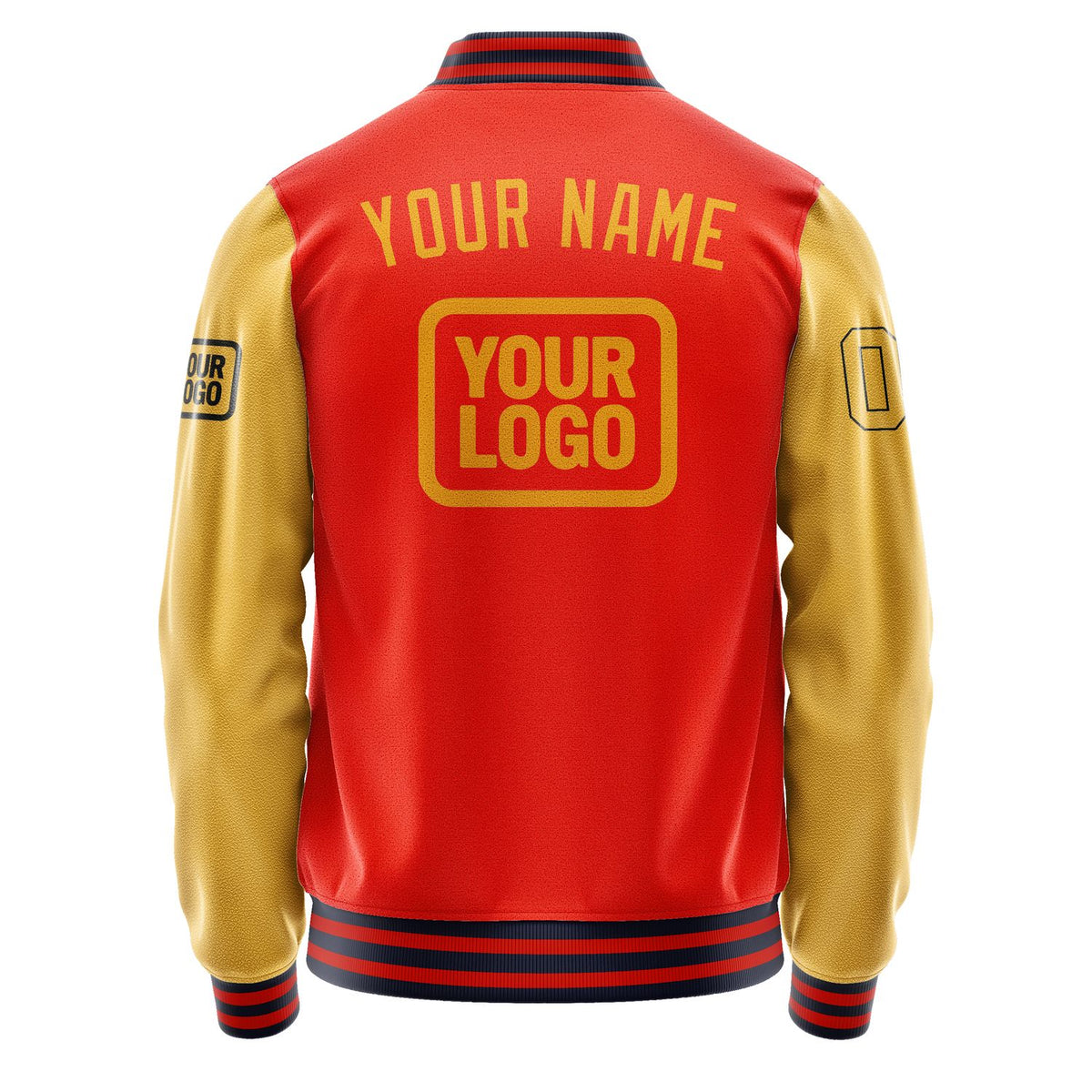 Custom Orange Red Yellow Jacket JA121219111217191917