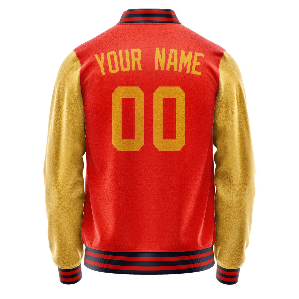 Custom Orange Red Yellow Jacket JA1212191112B31219