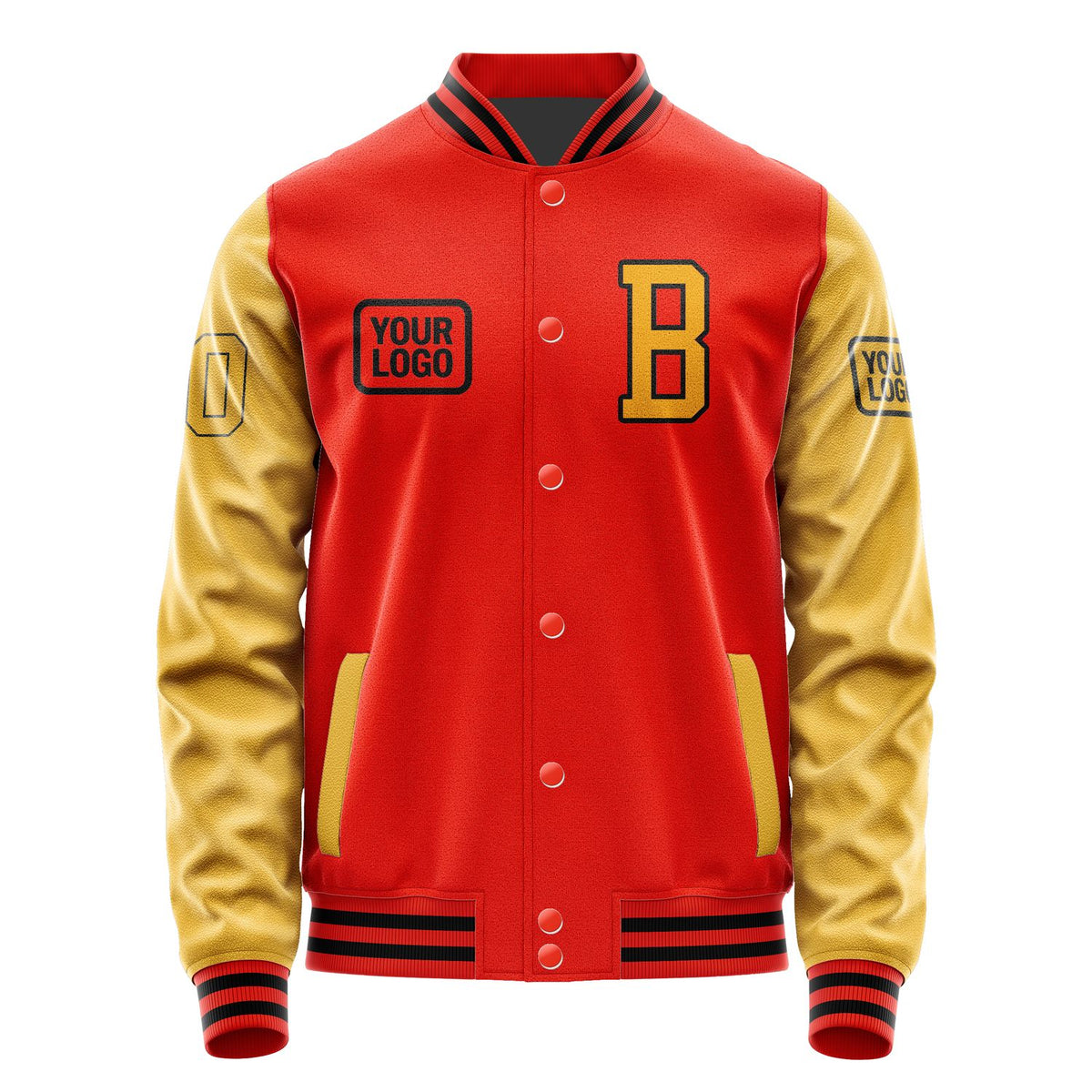 Custom Orange Red Yellow Jacket JA121219121717191917