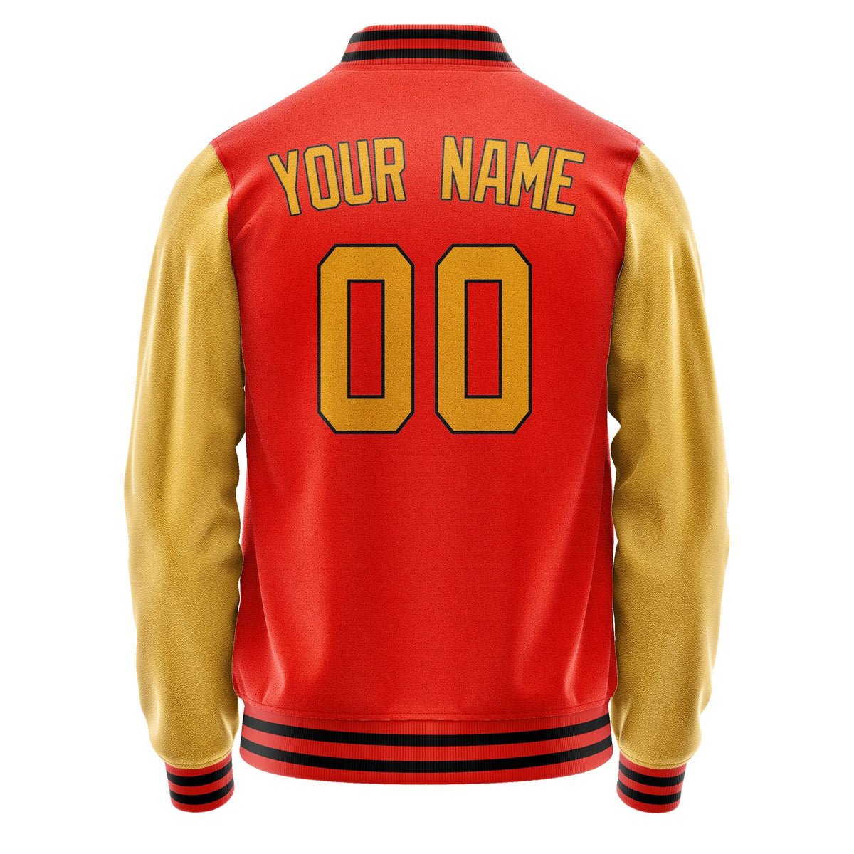 Custom Orange Red Yellow Jacket JA1212191217B31719