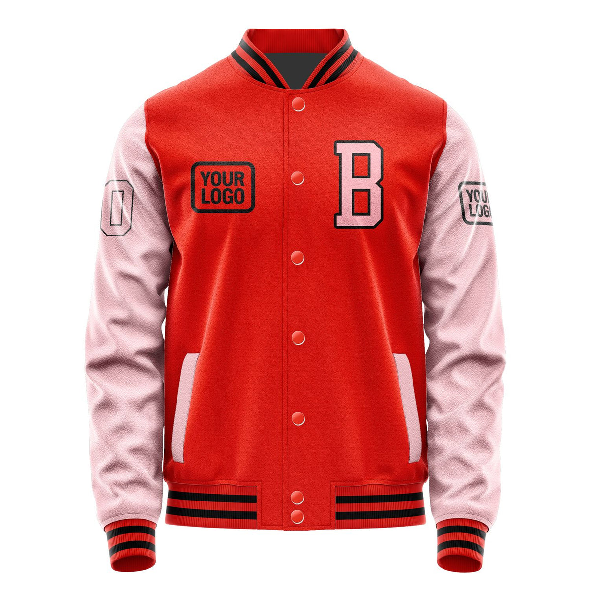 Custom Orange Red Light Pink Jacket JA121221121717212117