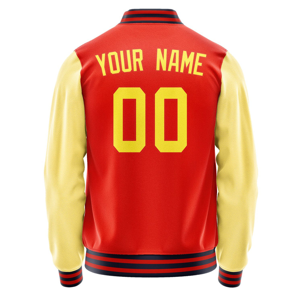 Custom Orange Red Light Yellow Jacket JA1212261112B31226