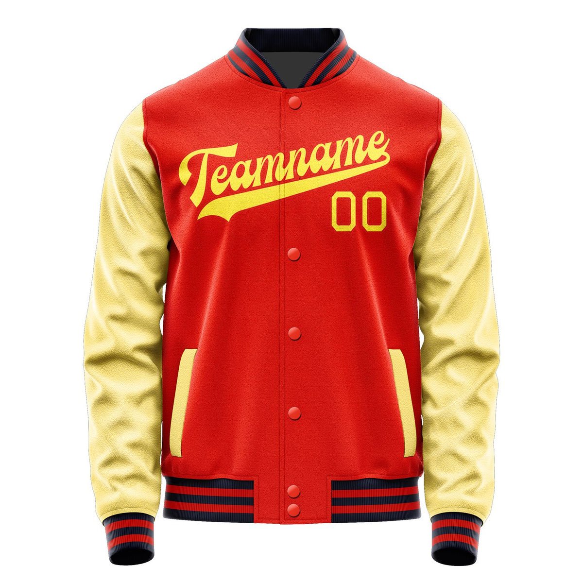 Custom Orange Red Light Yellow Jacket JA1212261112B31226