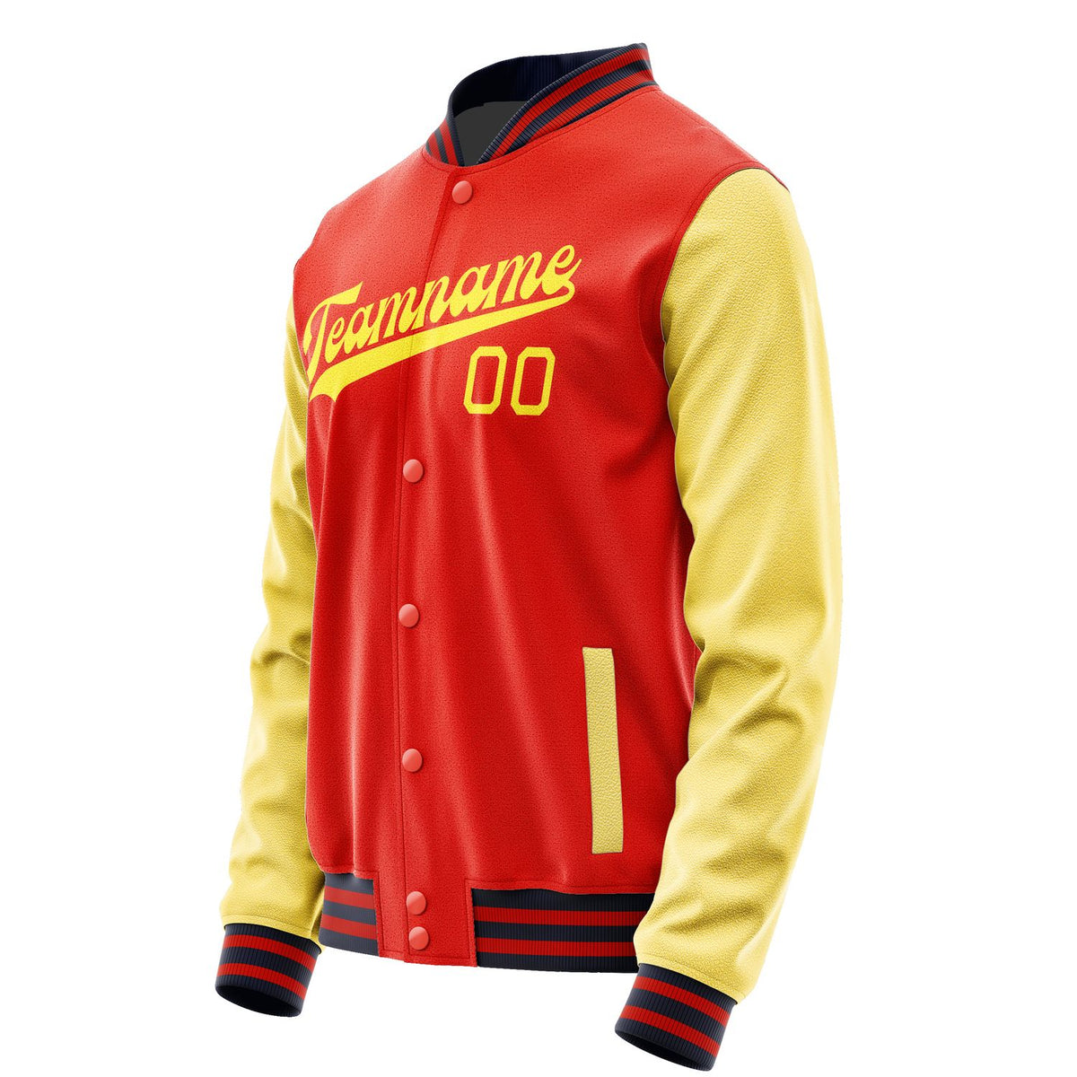 Custom Orange Red Light Yellow Jacket JA1212261112B31226