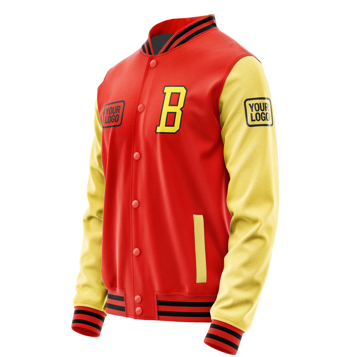 Custom Orange Red Light Yellow Jacket JA121226121717262617