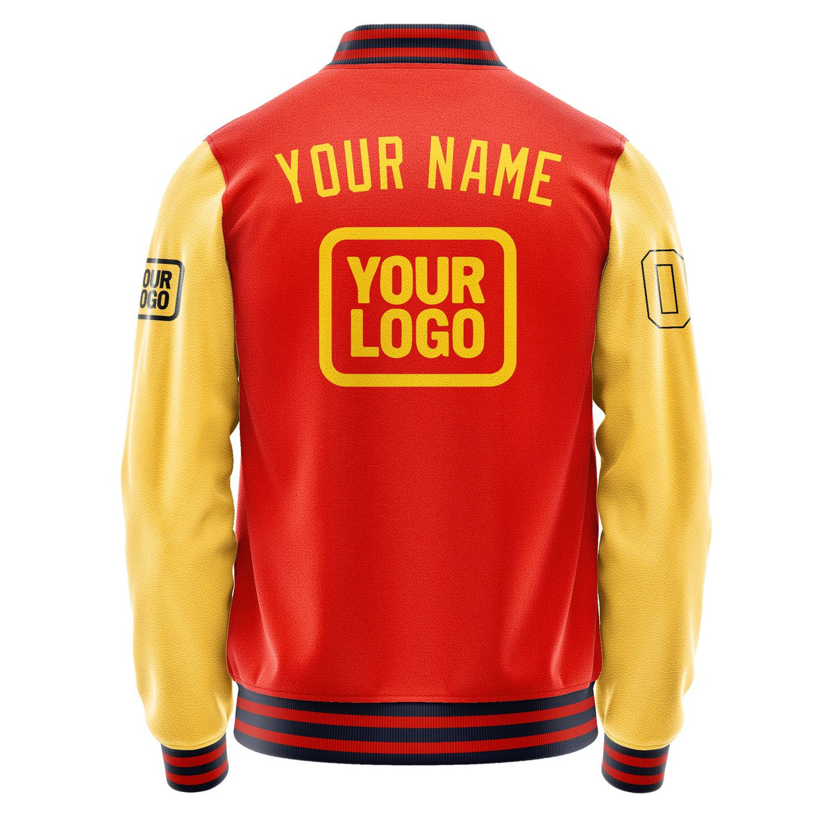 Custom Orange Red Gold Jacket JA121230111217303017