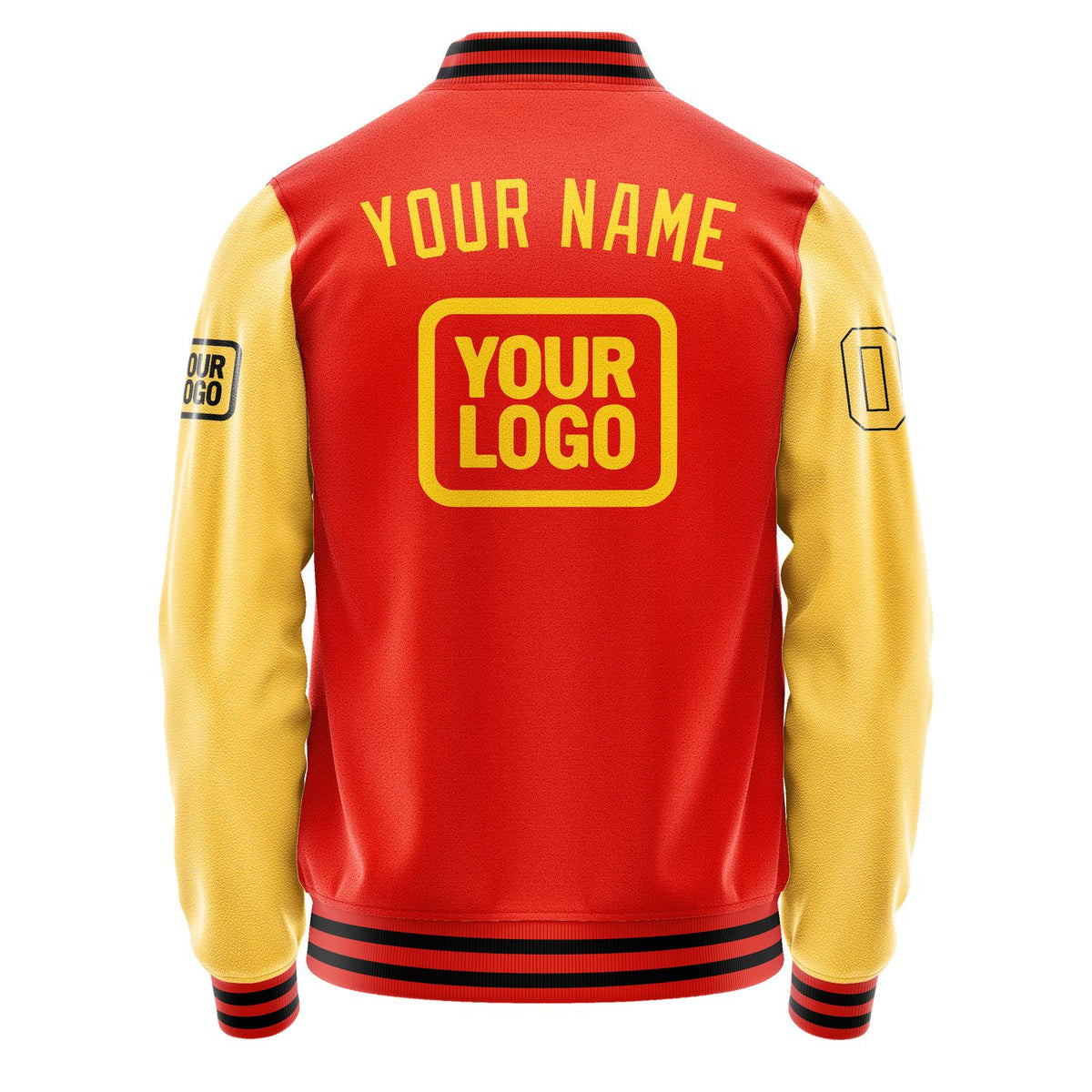 Custom Orange Red Gold Jacket JA121230121717303017