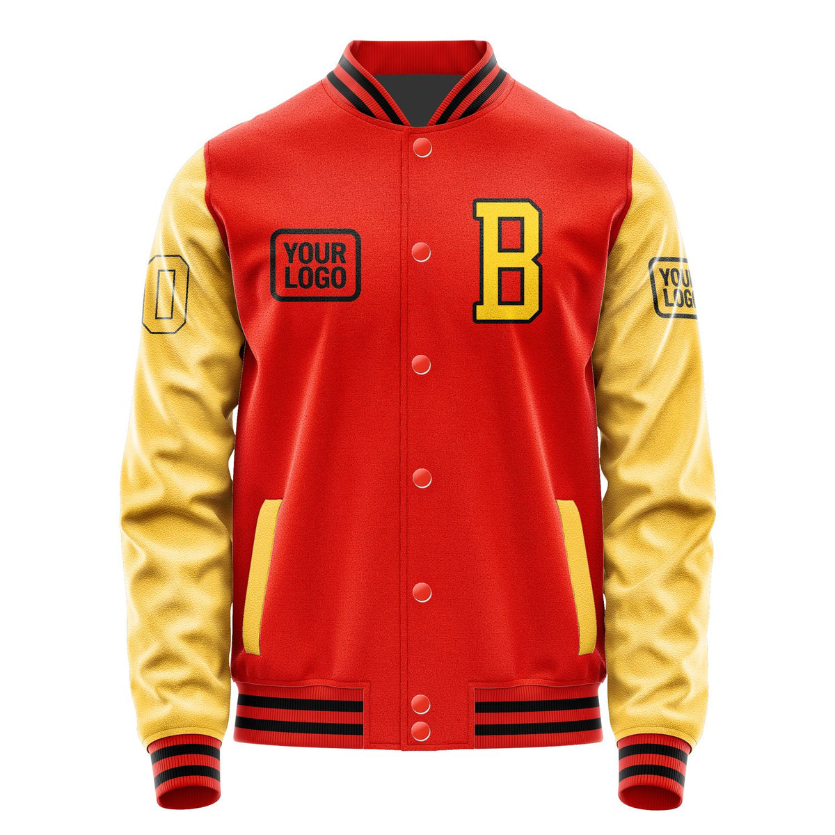 Custom Orange Red Gold Jacket JA121230121717303017