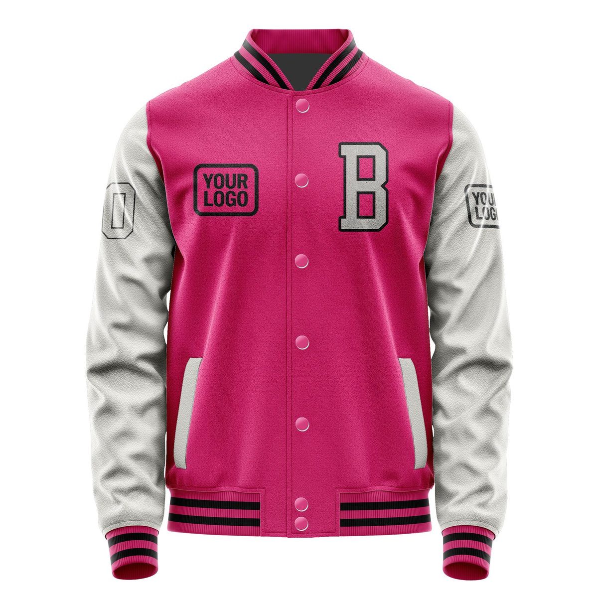 Custom Pink Gray Jacket JA131304131717040417