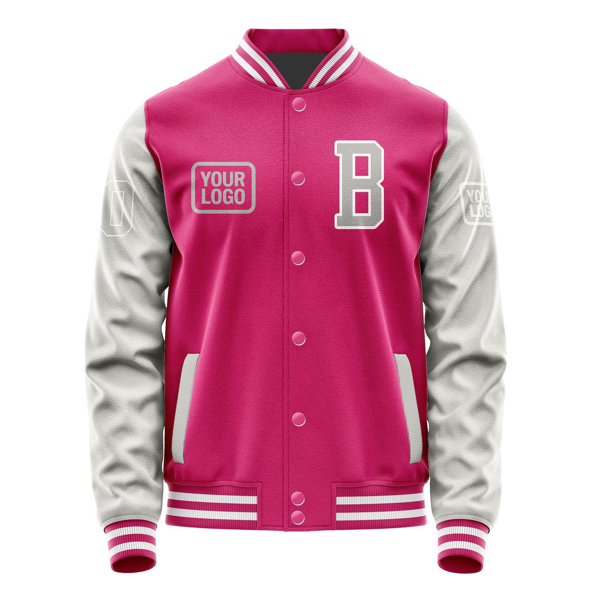 Custom Pink Gray Jacket JA131304131818040418