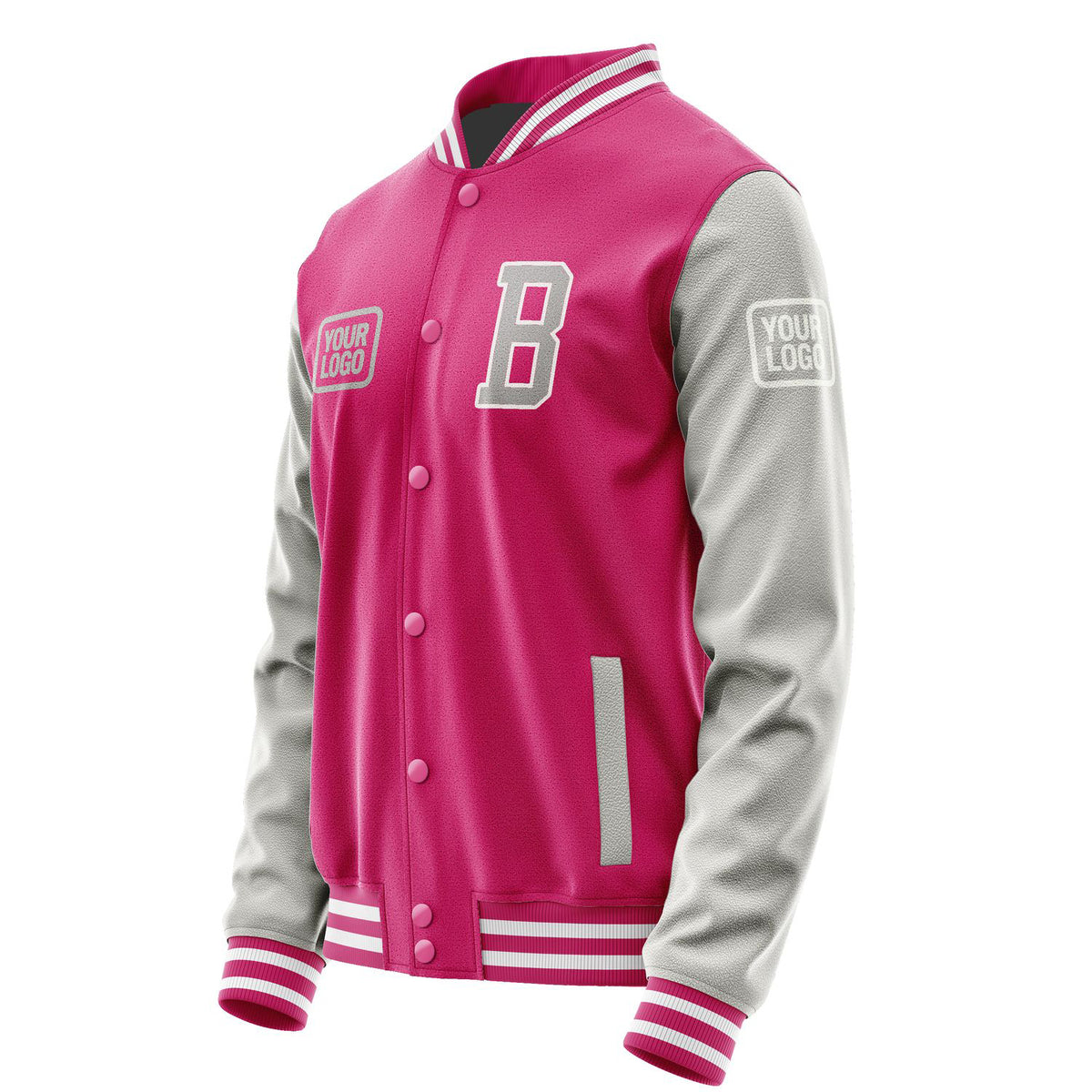 Custom Pink Gray Jacket JA131304131818040418