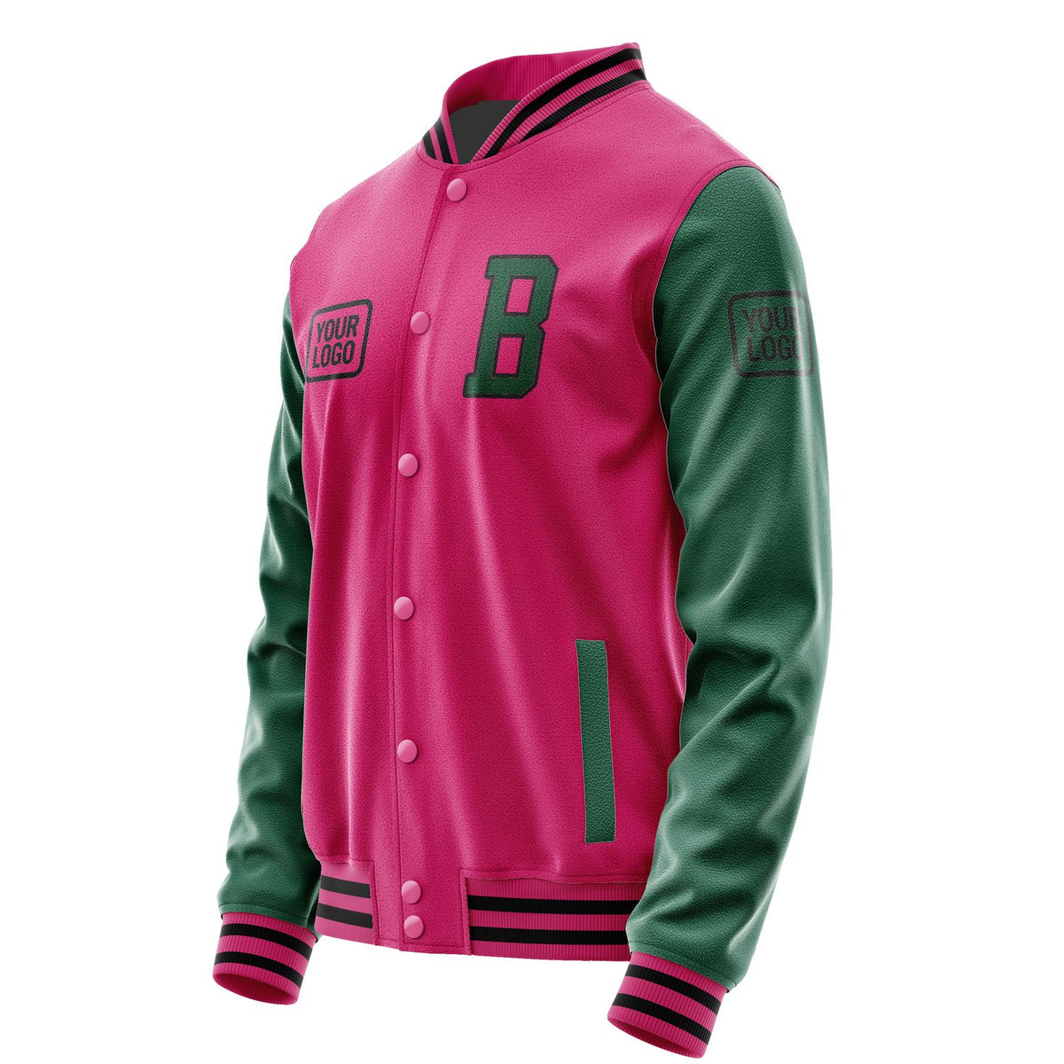 Custom Pink Green Jacket JA131305131717050517