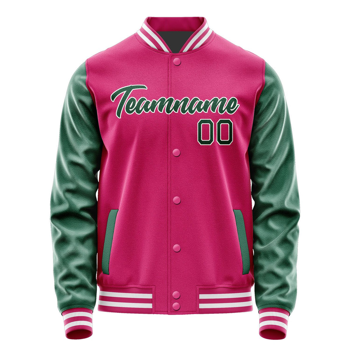 Custom Pink Green Jacket JA1313051318B21805