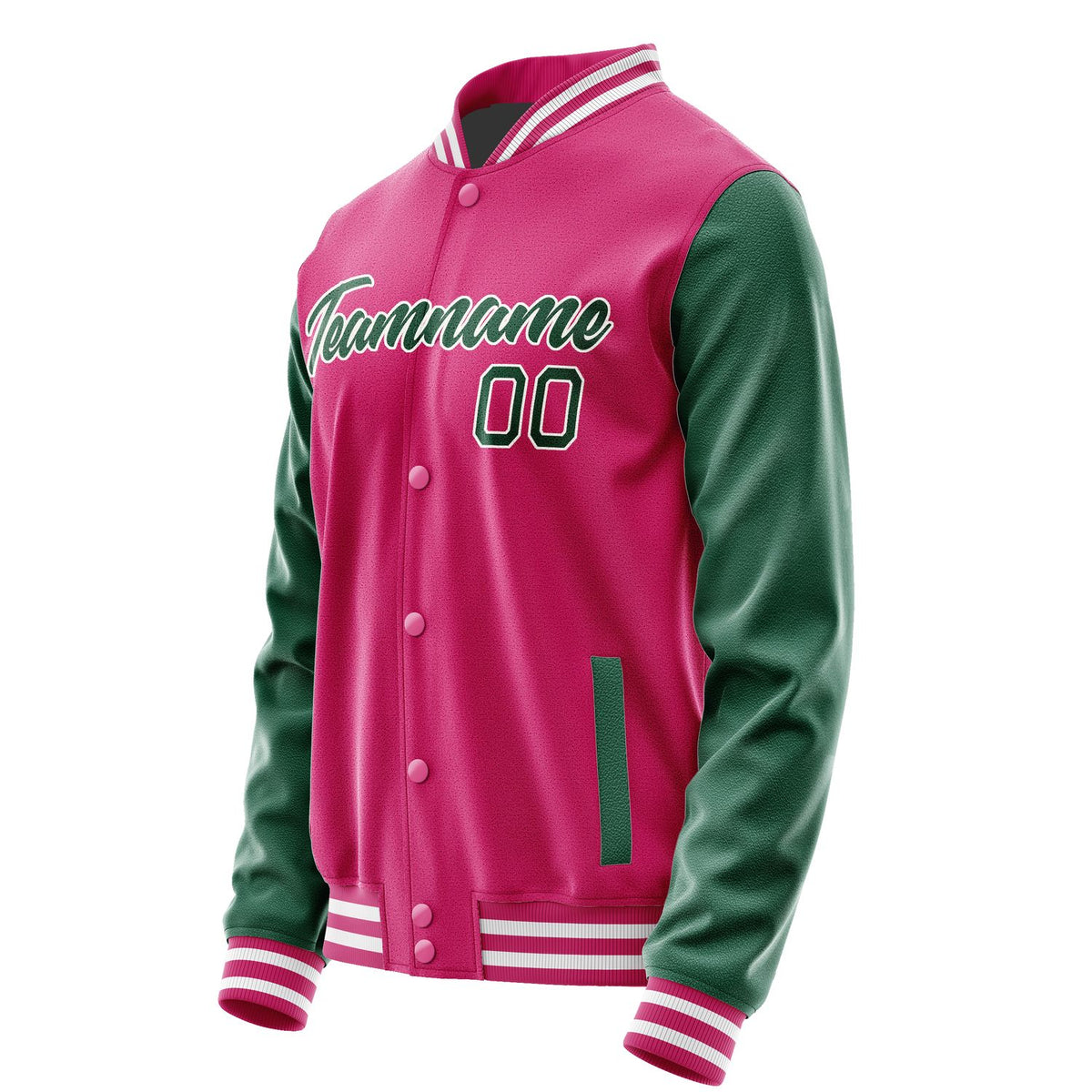 Custom Pink Green Jacket JA1313051318B21805