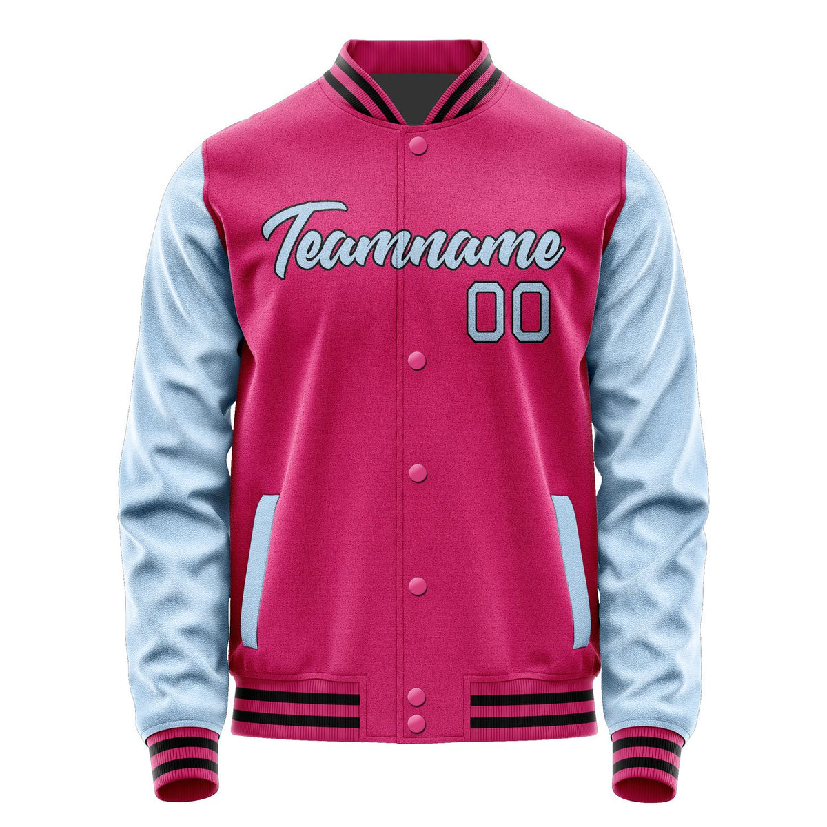 Custom Pink Light Blue Jacket JA1313081317B21708