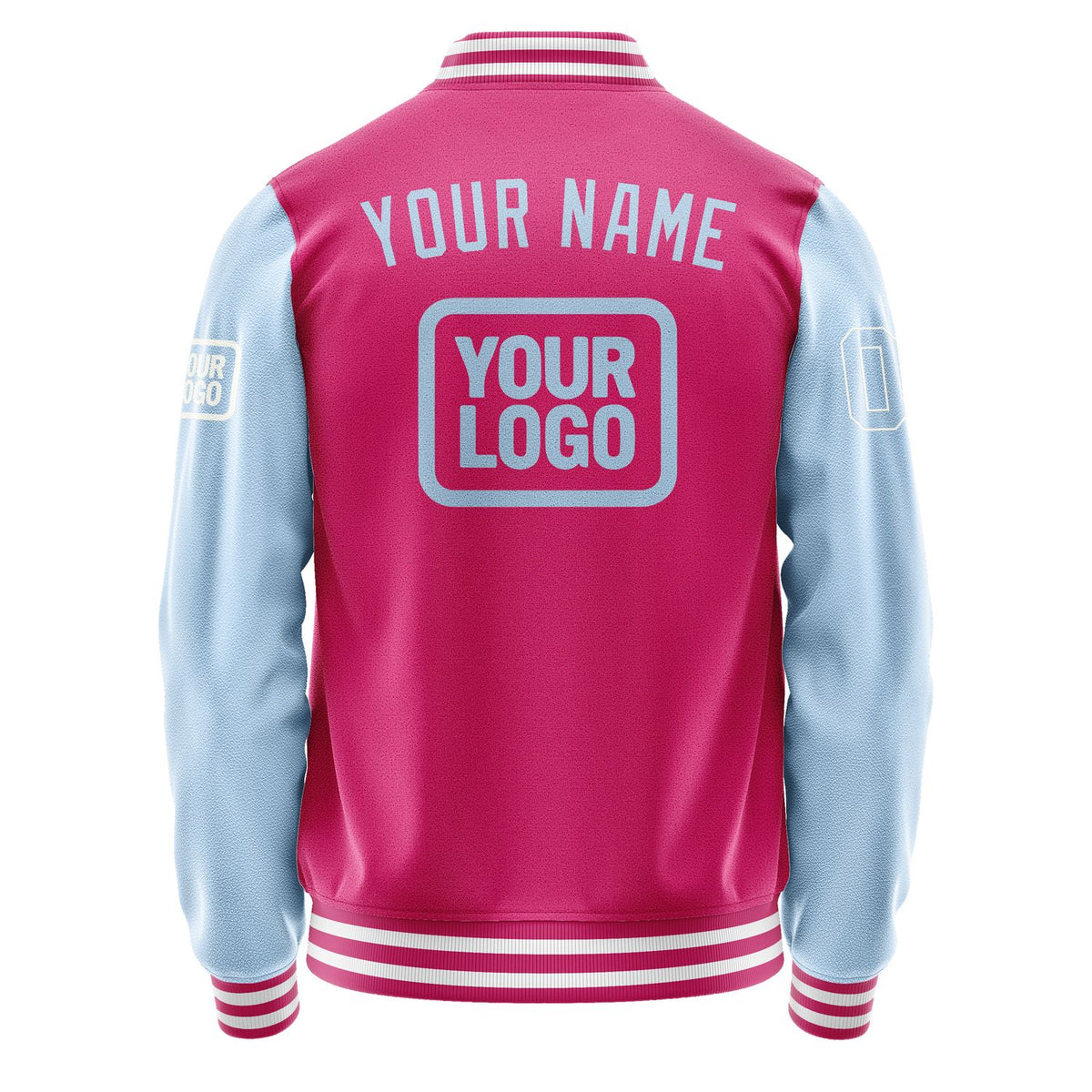 Custom Pink Light Blue Jacket JA131308131818080818