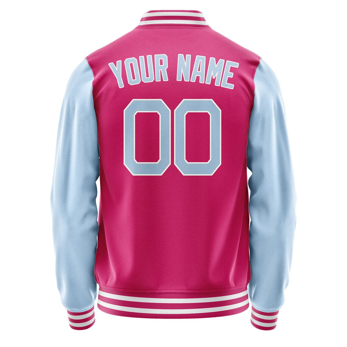 Custom Pink Light Blue Jacket JA1313081318B21808