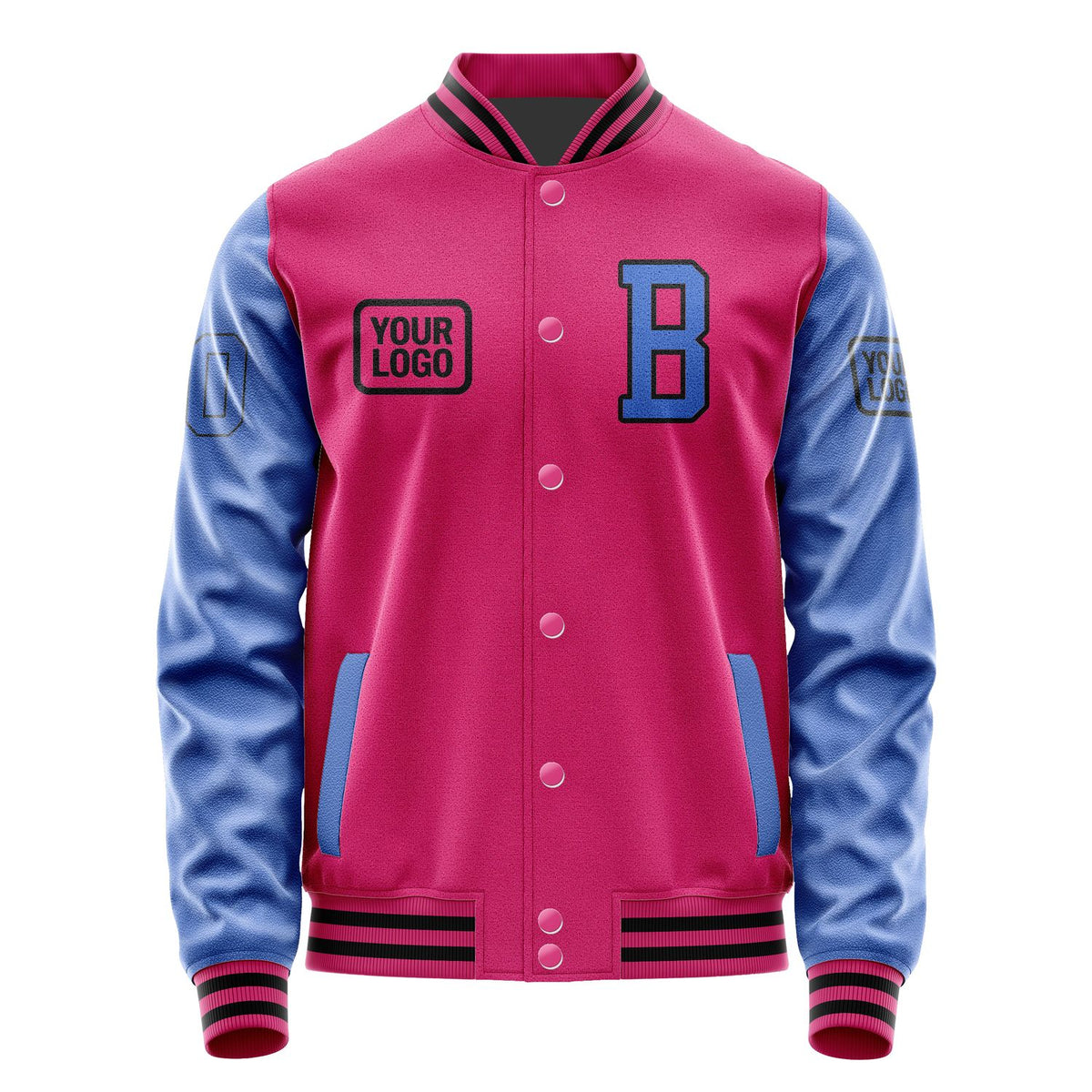 Custom Pink Sky Blue Jacket JA131309131717090917