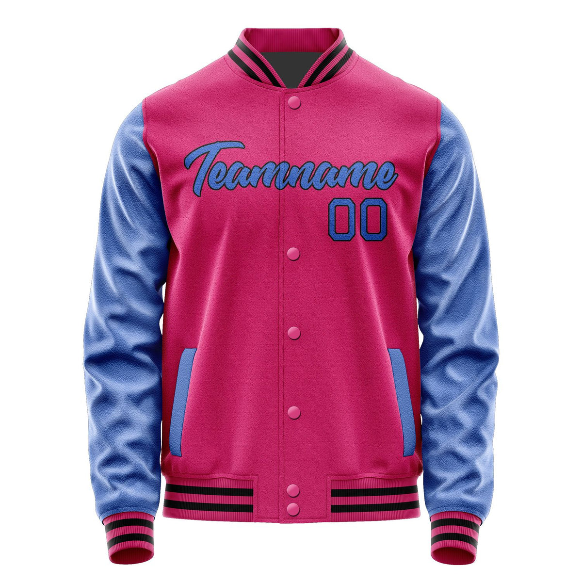 Custom Pink Sky Blue Jacket JA1313091317B21709