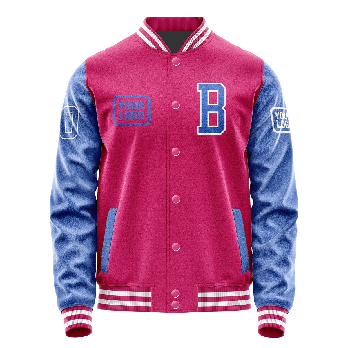 Custom Pink Sky Blue Jacket JA131309131818090918