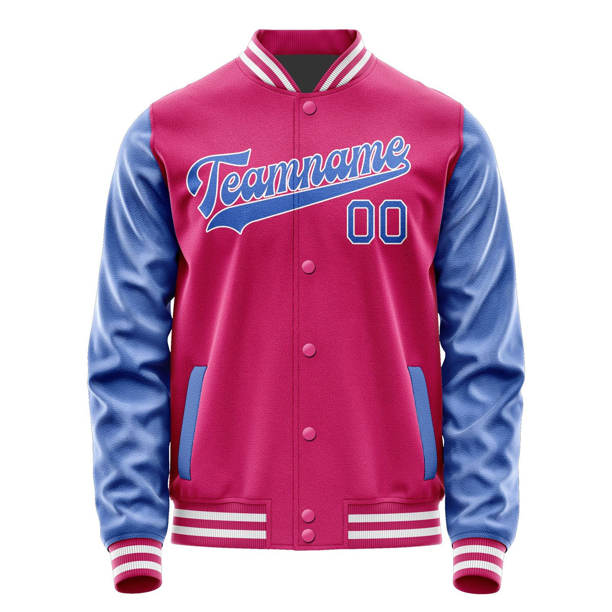 Custom Pink Sky Blue Jacket JA1313091318B31809