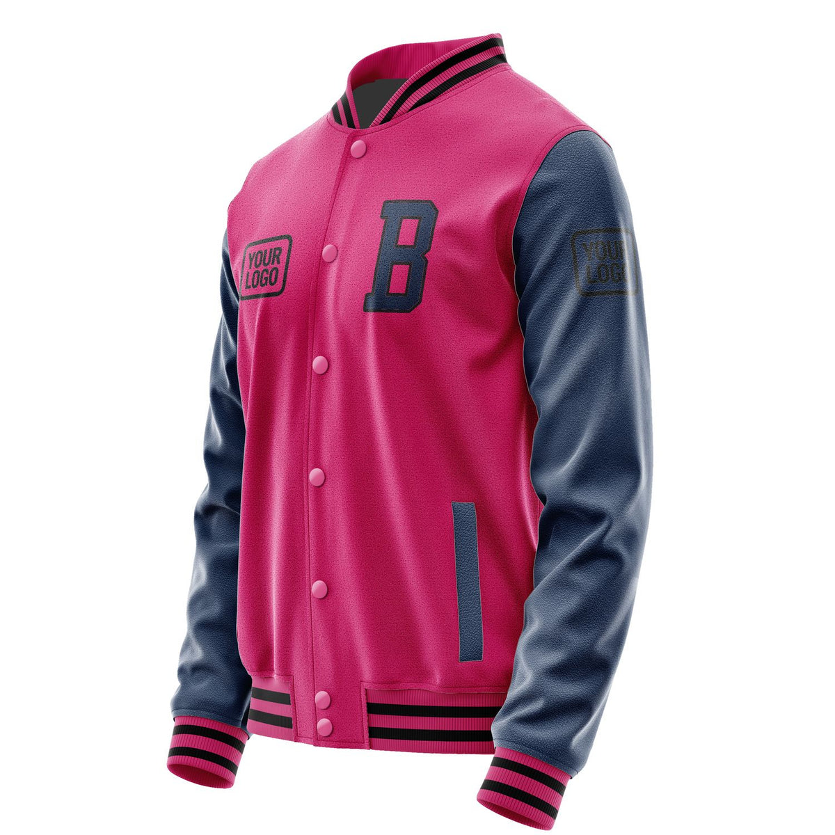 Custom Pink Blue Jacket JA131310131717101017